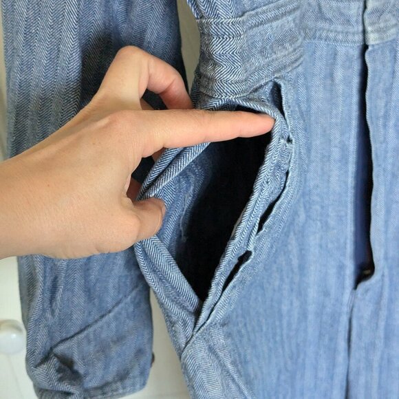 Vintage BIG MAC overalls 42R mechanic coveralls JC Penney jumpsuit - Picture 9 of 14